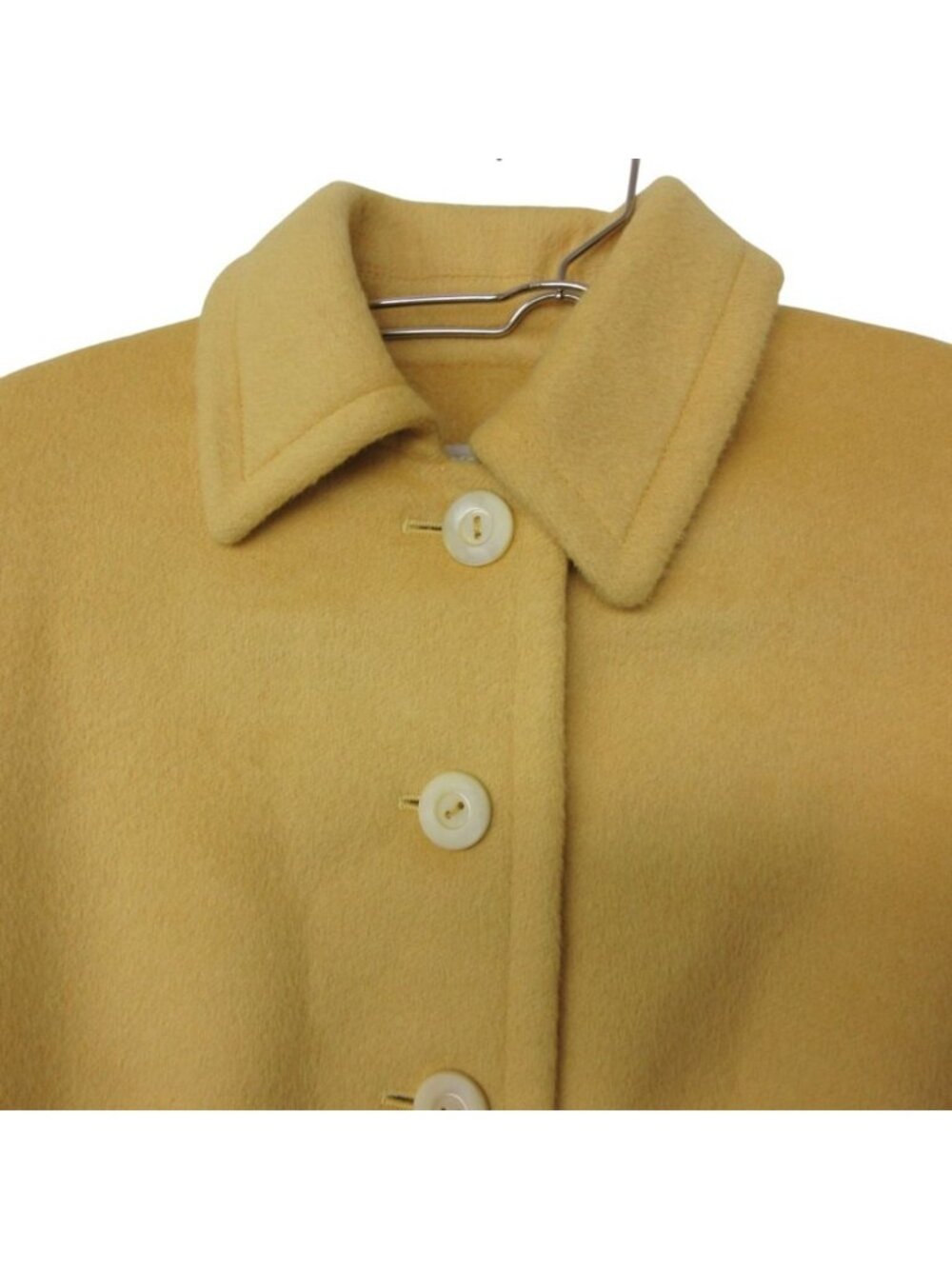 Prada Coat Angora Cashmere Shaggy Jacket Yellow - Picture 4 of 8